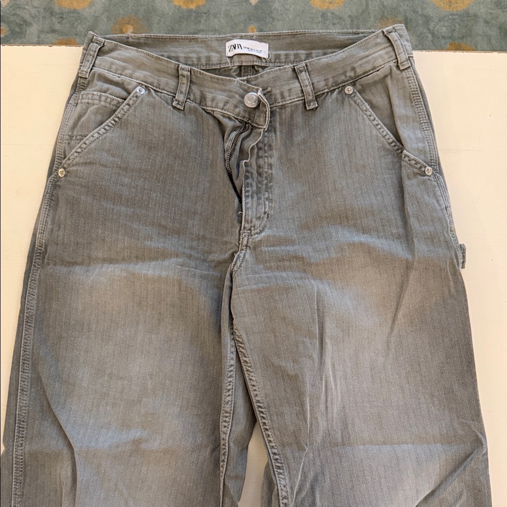 Zara Light Gray Carpenter jeans